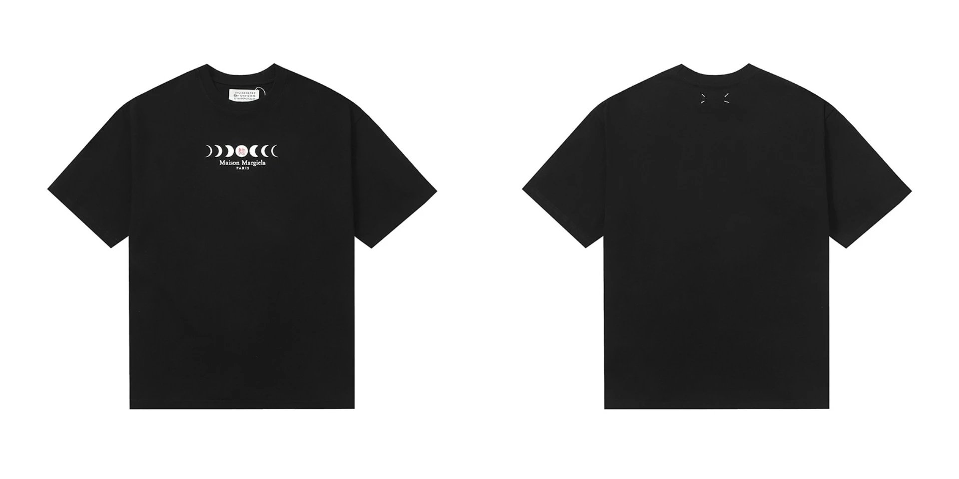 Maison Margiela T-Shirts Numeric logo graphic short-sleeve T-shirt — 875 black