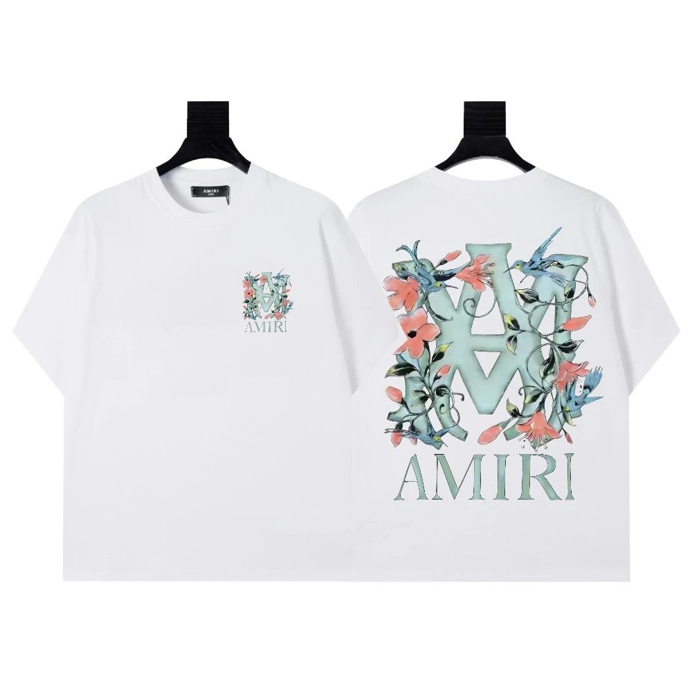 AMIRI T-Shirts Graphic Print — tx 6521 white