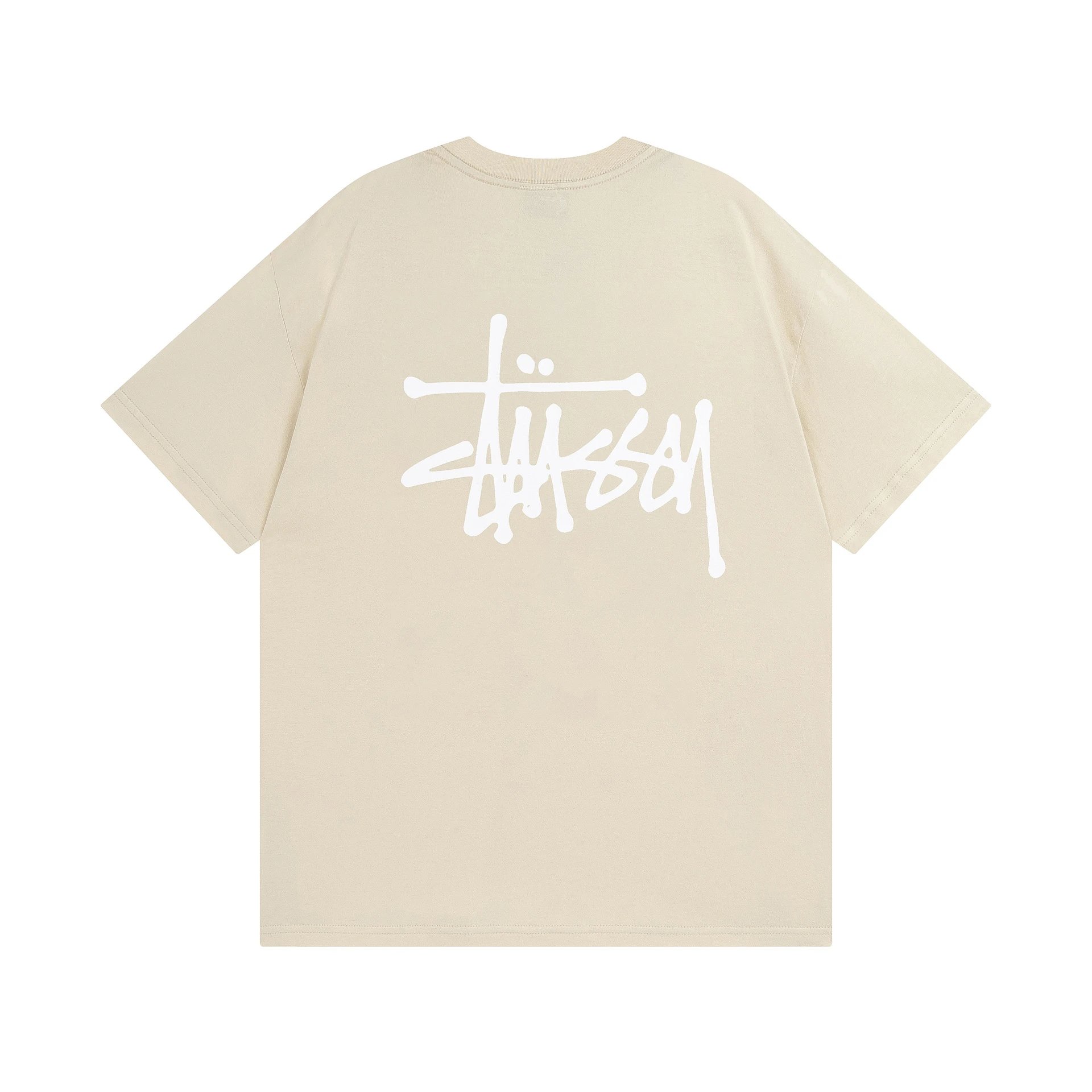 Stüssy T-Shirts Graphic Print Short-Sleeve T-Shirt — 852 apricot color