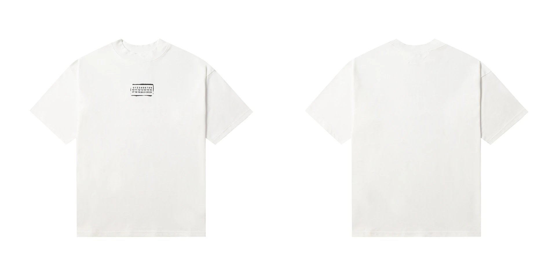Maison Margiela T-Shirts Numeric logo graphic short-sleeve T-shirt — 814 white