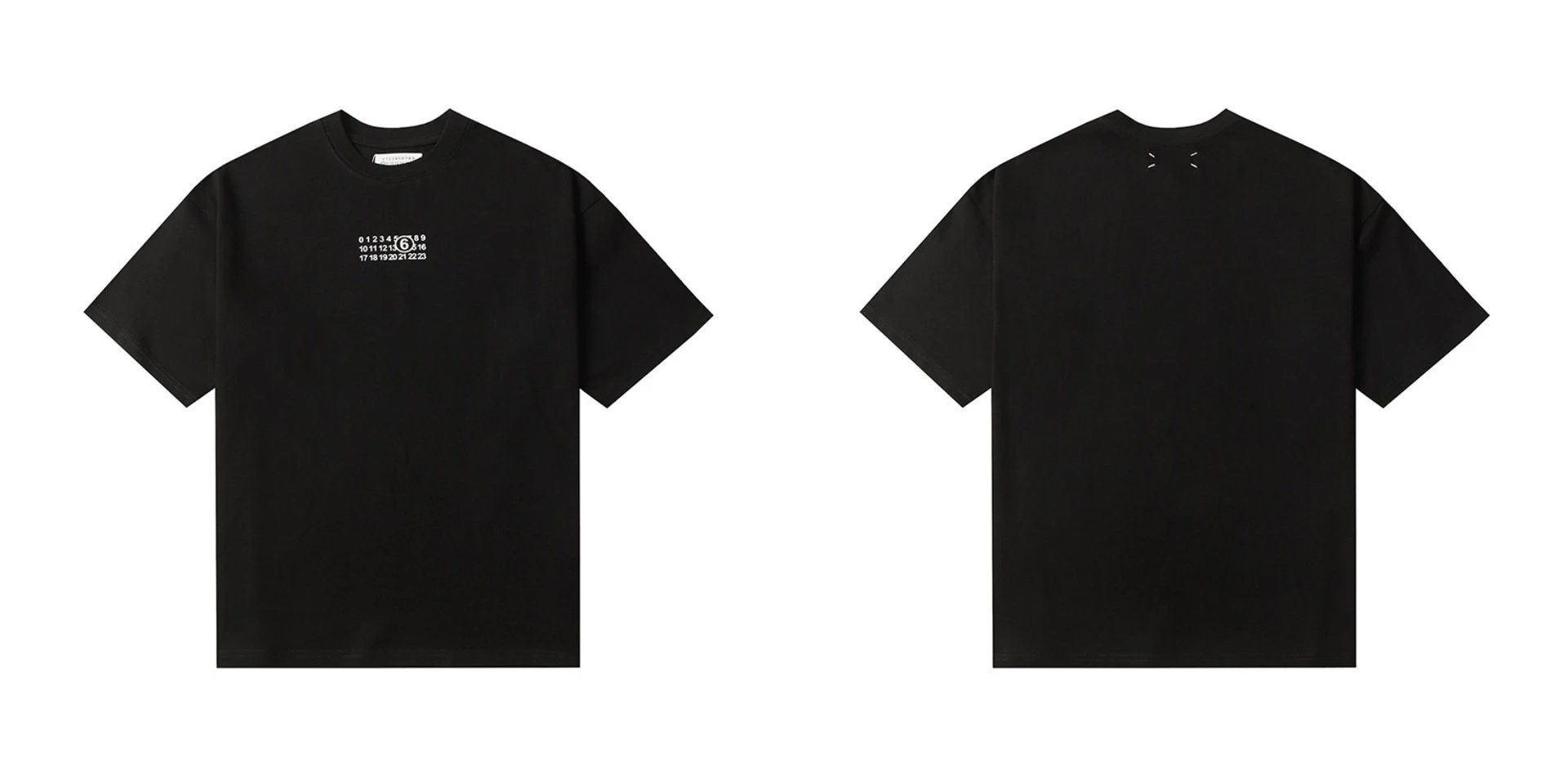 Maison Margiela T-Shirts Numeric logo graphic short-sleeve T-shirt — 804 black