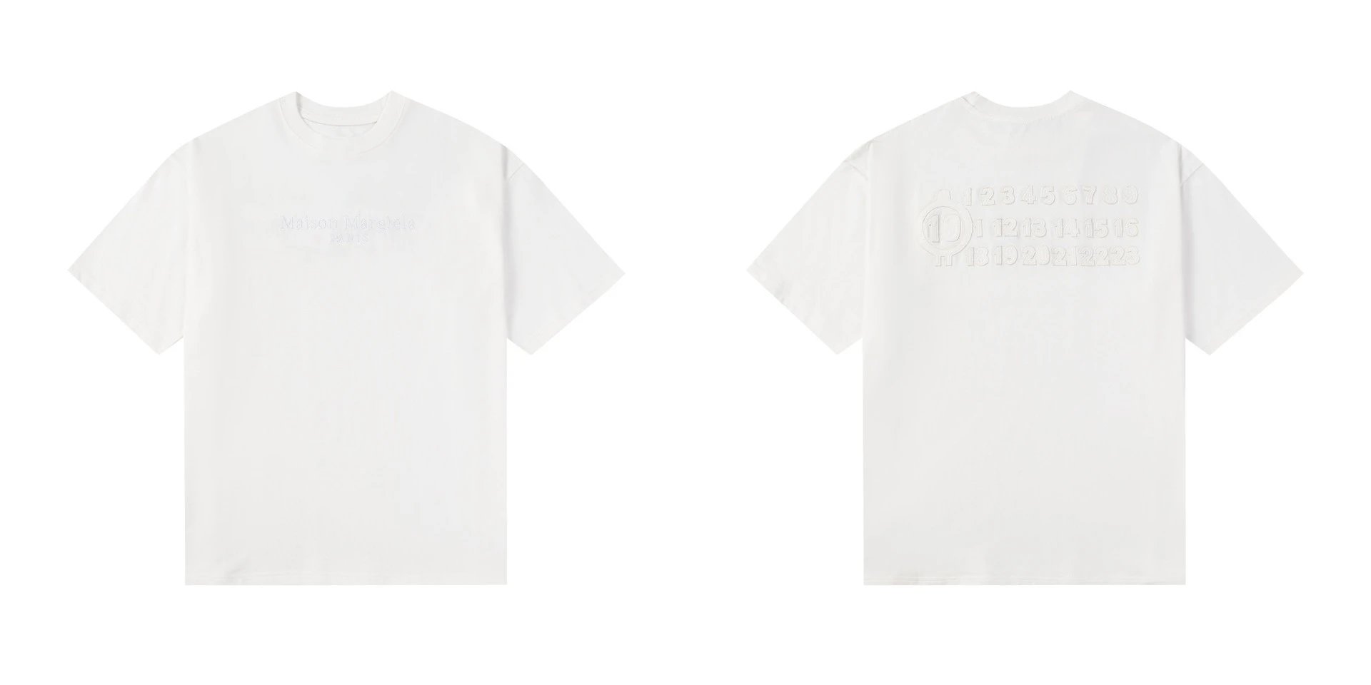 Maison Margiela T-Shirts Numeric logo graphic short-sleeve T-shirt — 690 white
