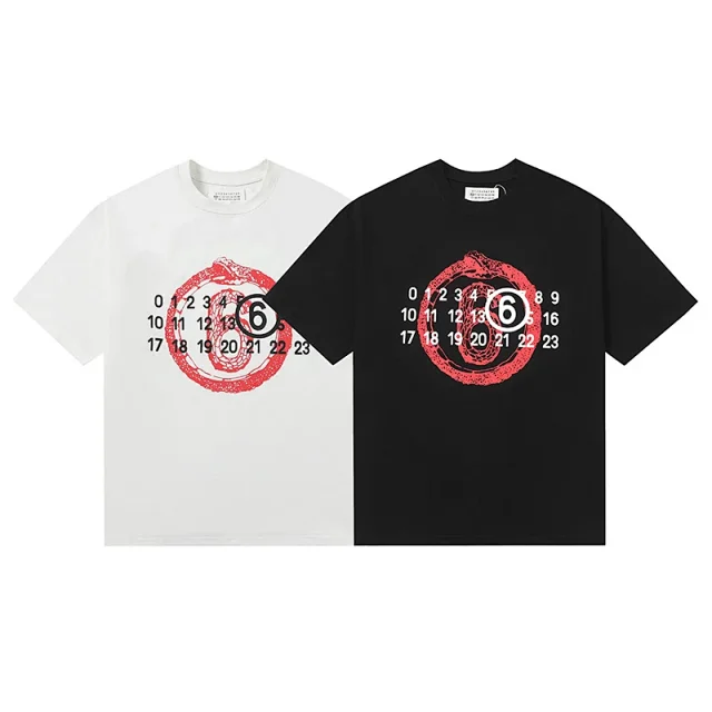 Maison Margiela T-Shirts Number 6 Graphic T-Shirt product detail image 4