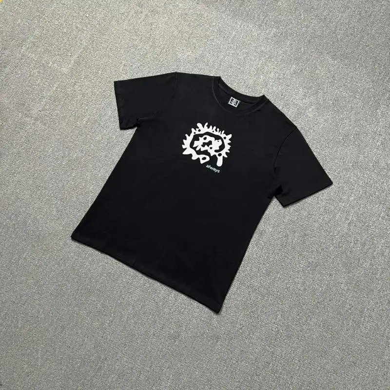 A&D Shorts Sun logo print — AD 25 Black