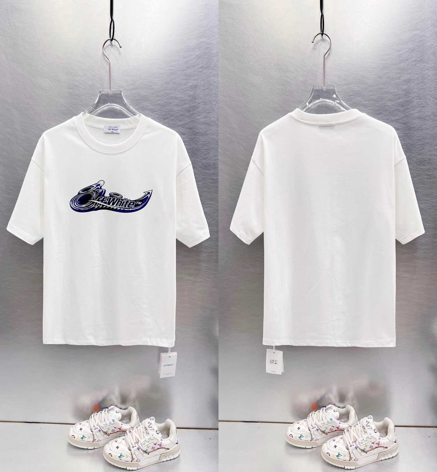 Off-White T-Shirts Graphic-print crew-neck — white 9625