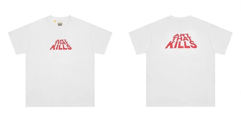 Gallery Dept. T-Shirts Short-Sleeve Graphic Print — D 32 White (digital direct injection)