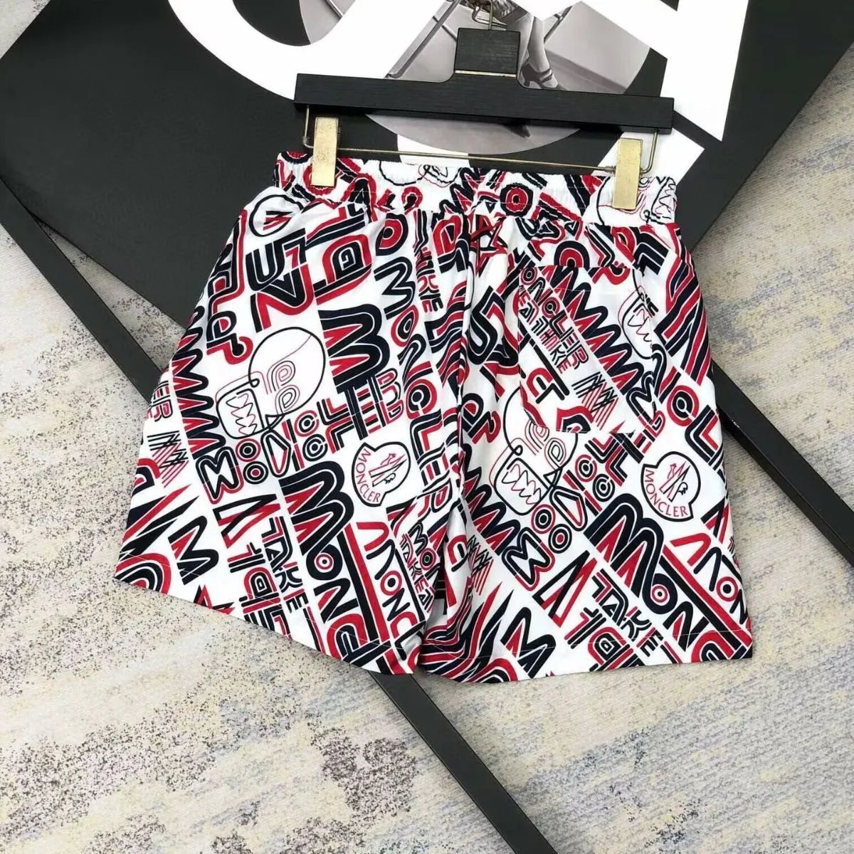 Moncler Shorts Drawstring logo-print image 3