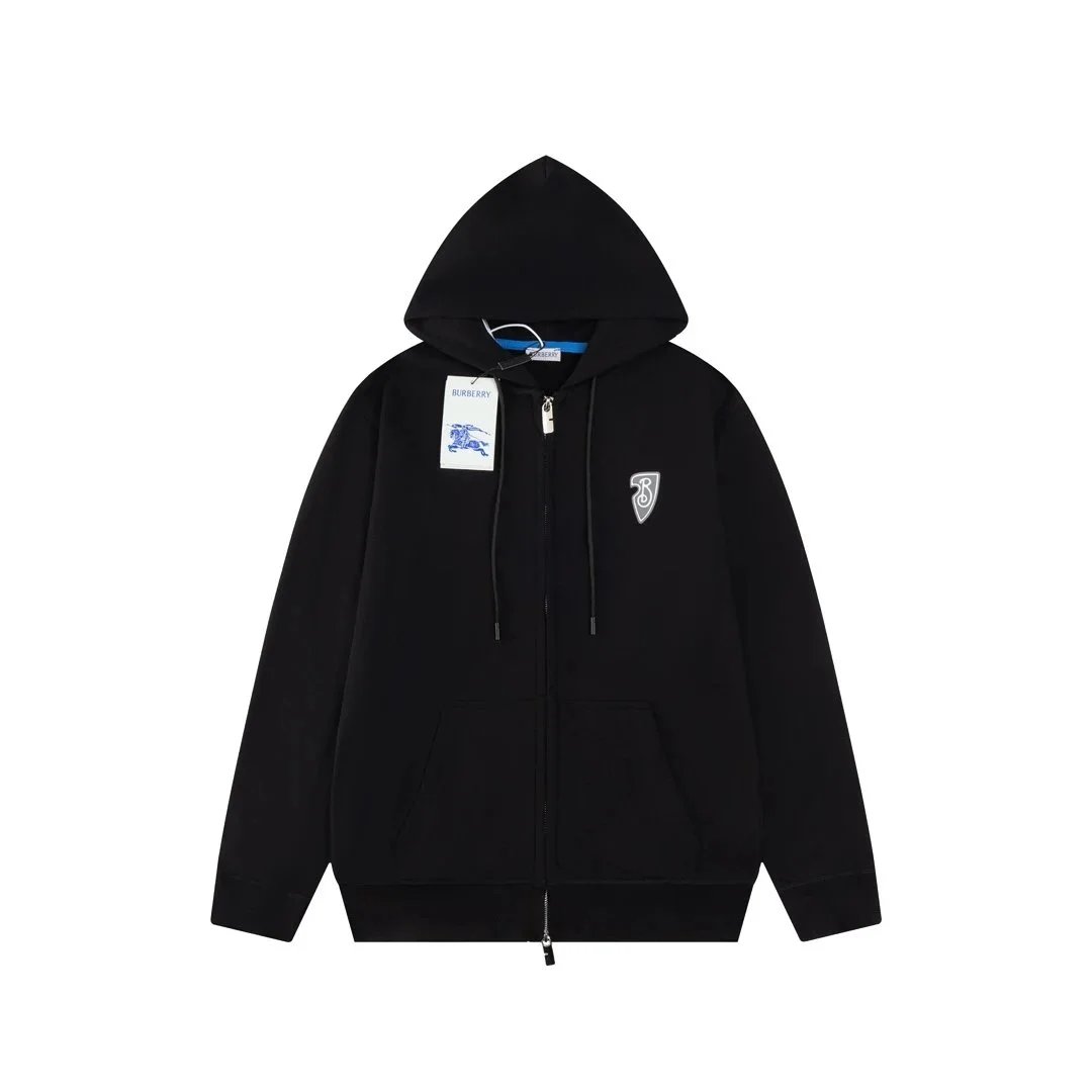 Burberry Hoodies & Sweatshirts Check-Lined Hooded Sweatshirt — 19