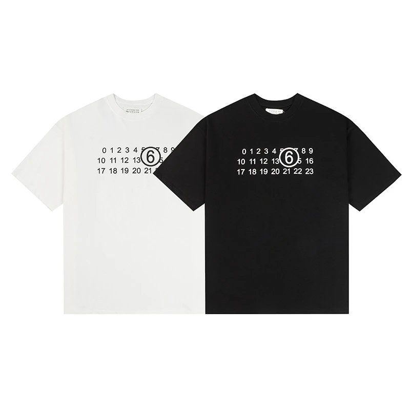Maison Margiela T-Shirts Number 6 Graphic T-Shirt image 3
