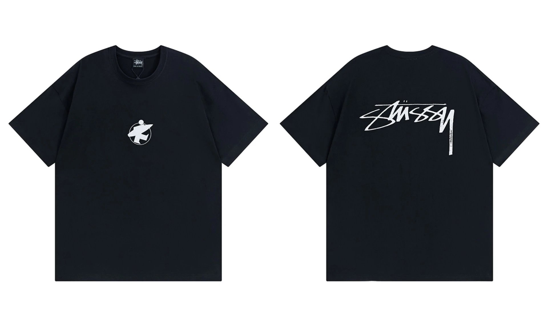 Stüssy T-Shirts TS3K-1 graphic print — 957 black