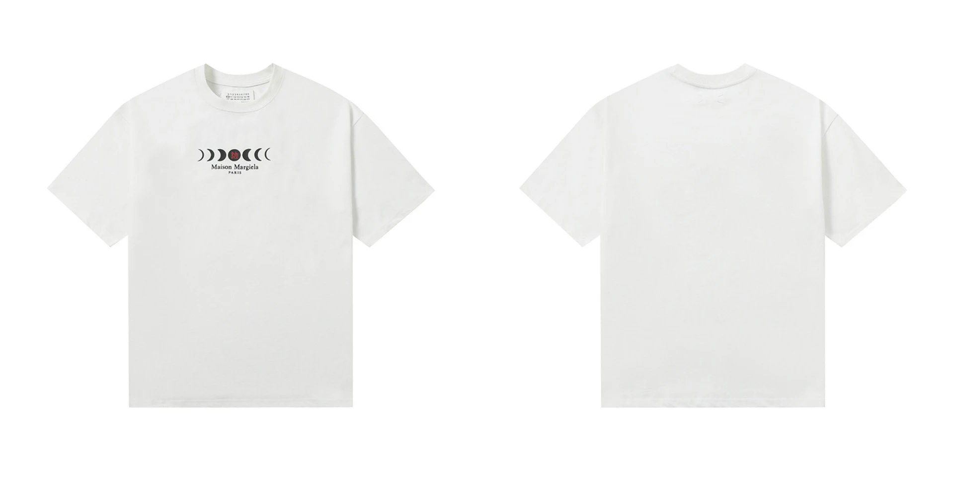 Maison Margiela T-Shirts Numeric logo graphic short-sleeve T-shirt — 875 white