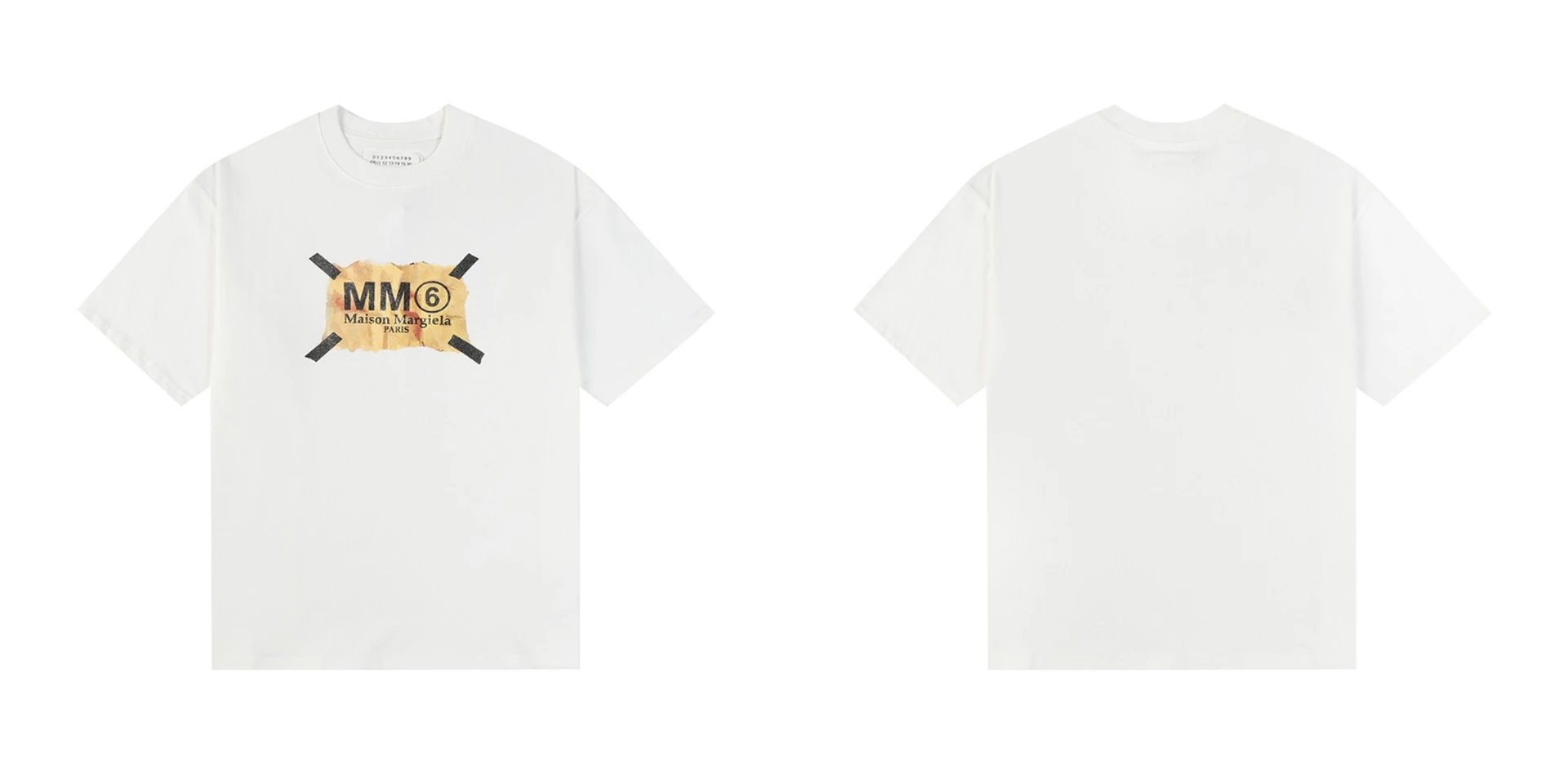 Maison Margiela T-Shirts Numeric logo graphic short-sleeve T-shirt — 864 white