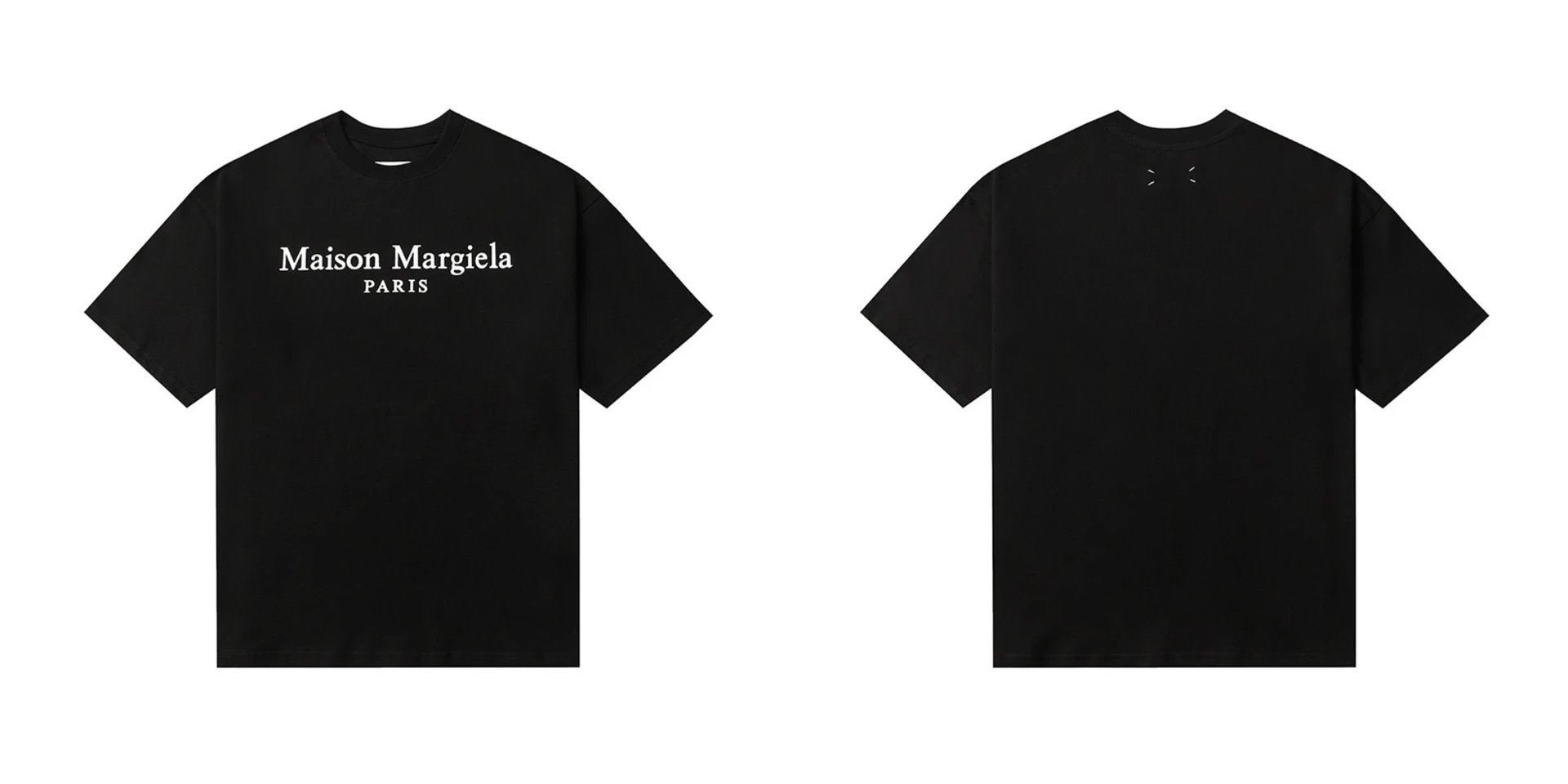 Maison Margiela T-Shirts Numeric logo graphic short-sleeve T-shirt — 823 black