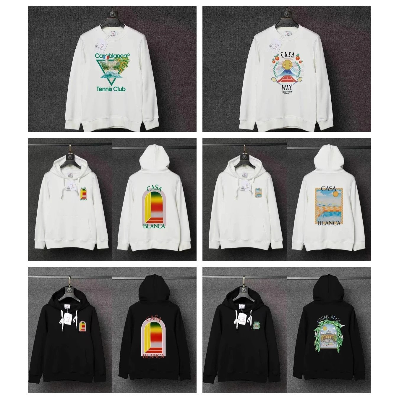 Casablanca Hoodies & Sweatshirts Pullover Hoodie with Casa Blanca Graphic Print image 2