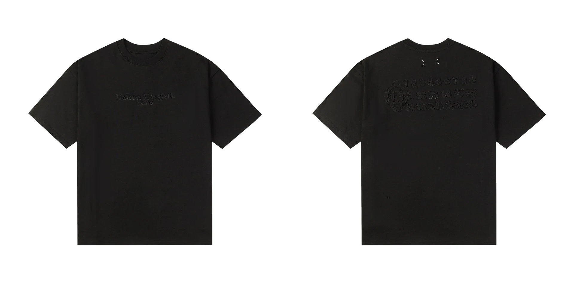 Maison Margiela T-Shirts Numeric logo graphic short-sleeve T-shirt — 690 black