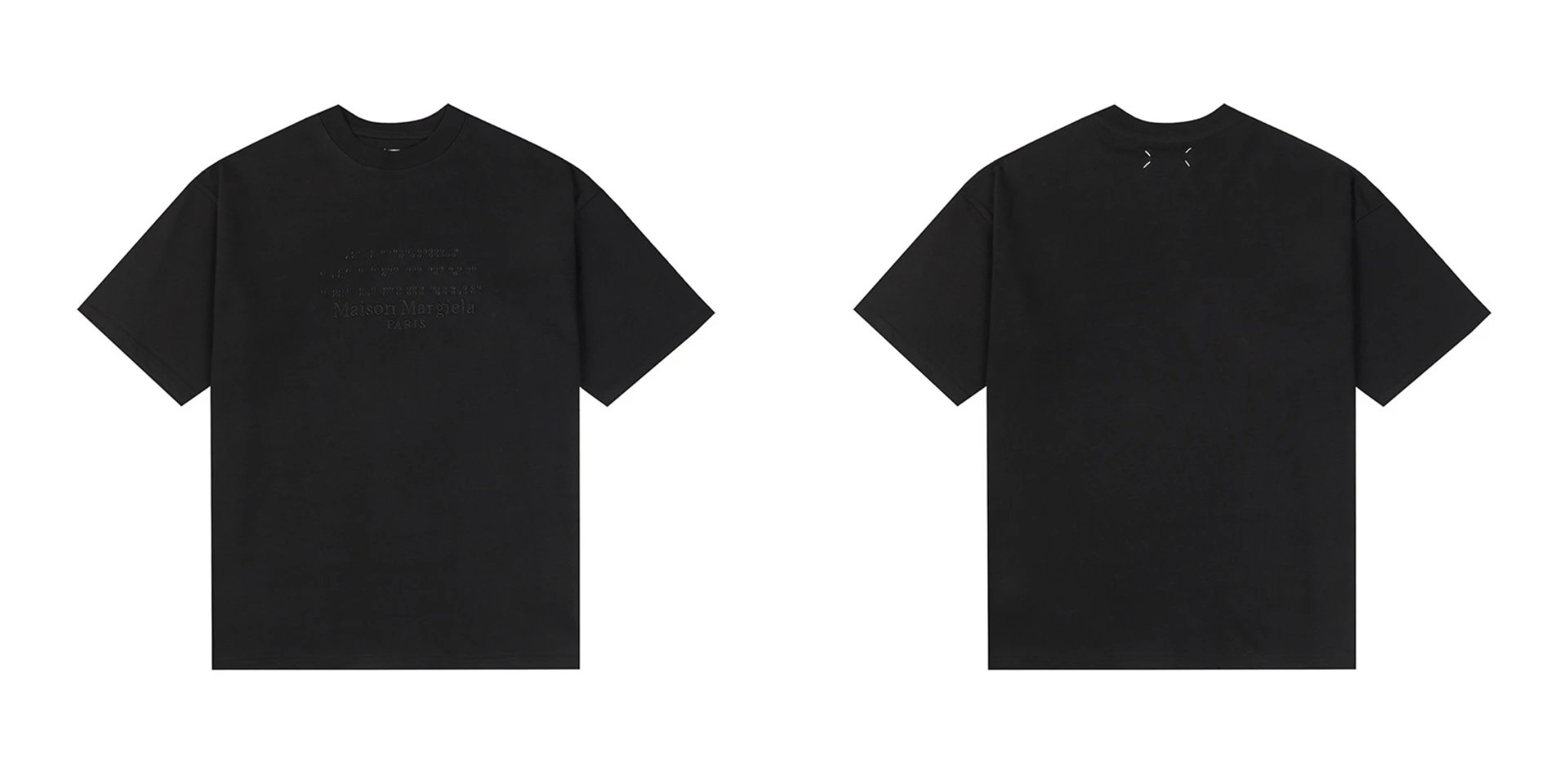 Maison Margiela T-Shirts Numeric logo graphic short-sleeve T-shirt — 691 black