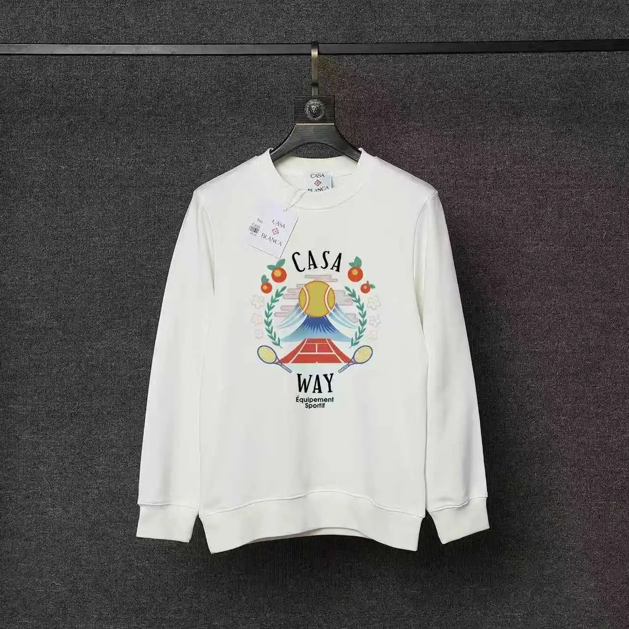 Casablanca Hoodies & Sweatshirts Printed Crewneck Sweatshirt — 45