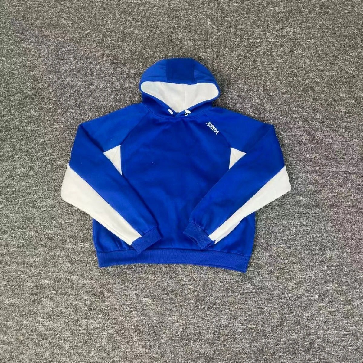 M&T Jackets Hooded zip-up embroidered jacket — ME-HO52 Color Blue