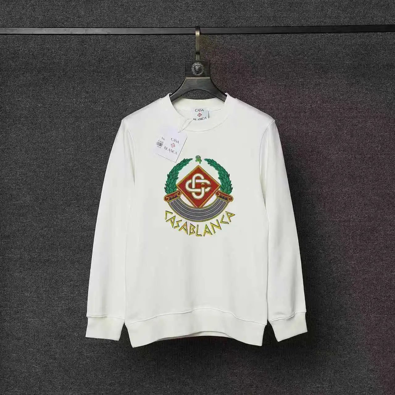 Casablanca Hoodies & Sweatshirts Printed Crewneck Sweatshirt — 47