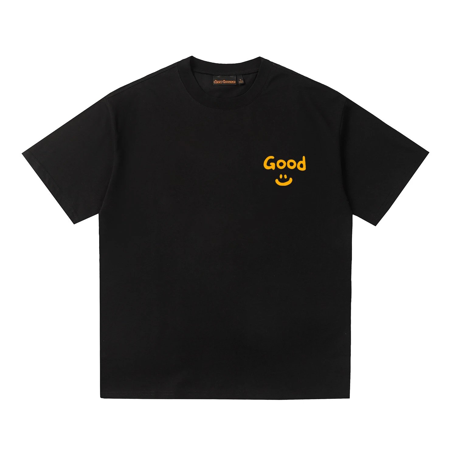Drew House T-Shirts Cartoon Graphic — Y 103 Black