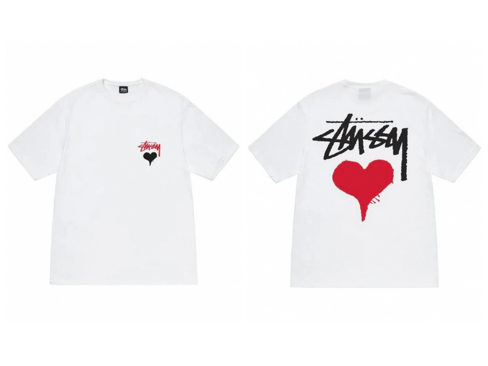 Stüssy T-Shirts TS3K-1 graphic print — 959 white