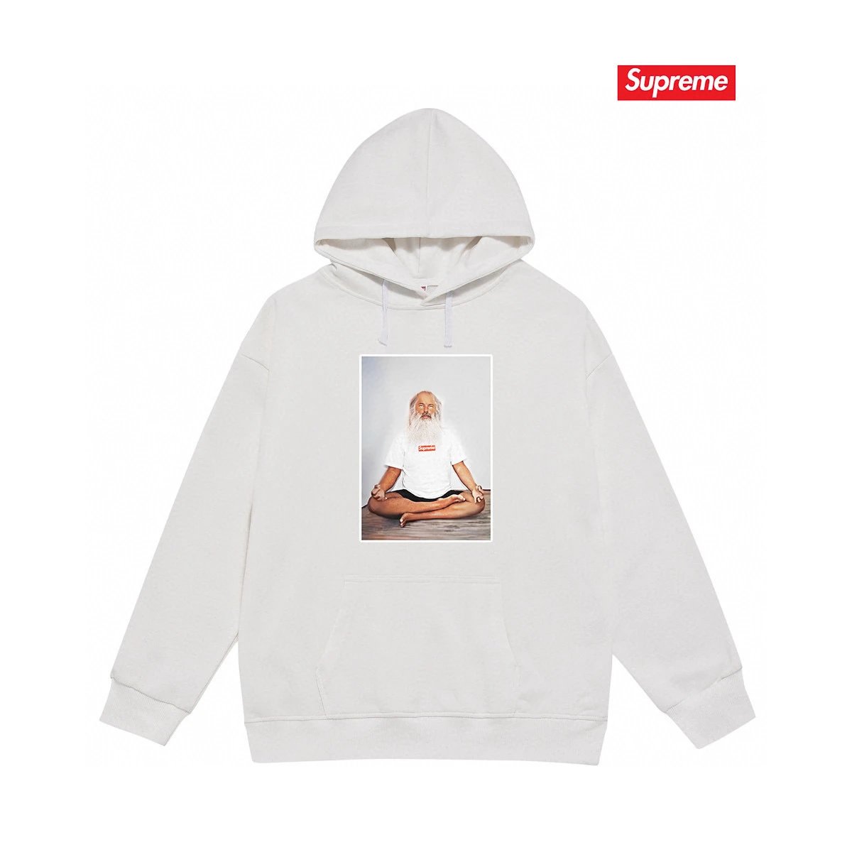 Supreme Hoodies & Sweatshirts Graphic Print Pullover Hoodie — S2047 white