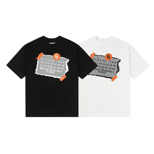 Maison Margiela T-Shirts Number 6 Graphic T-Shirt product detail image 9