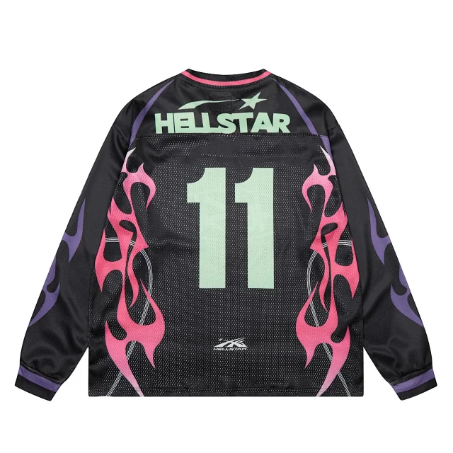 Hellstar T-Shirts Mesh football jersey graphic product detail image 25