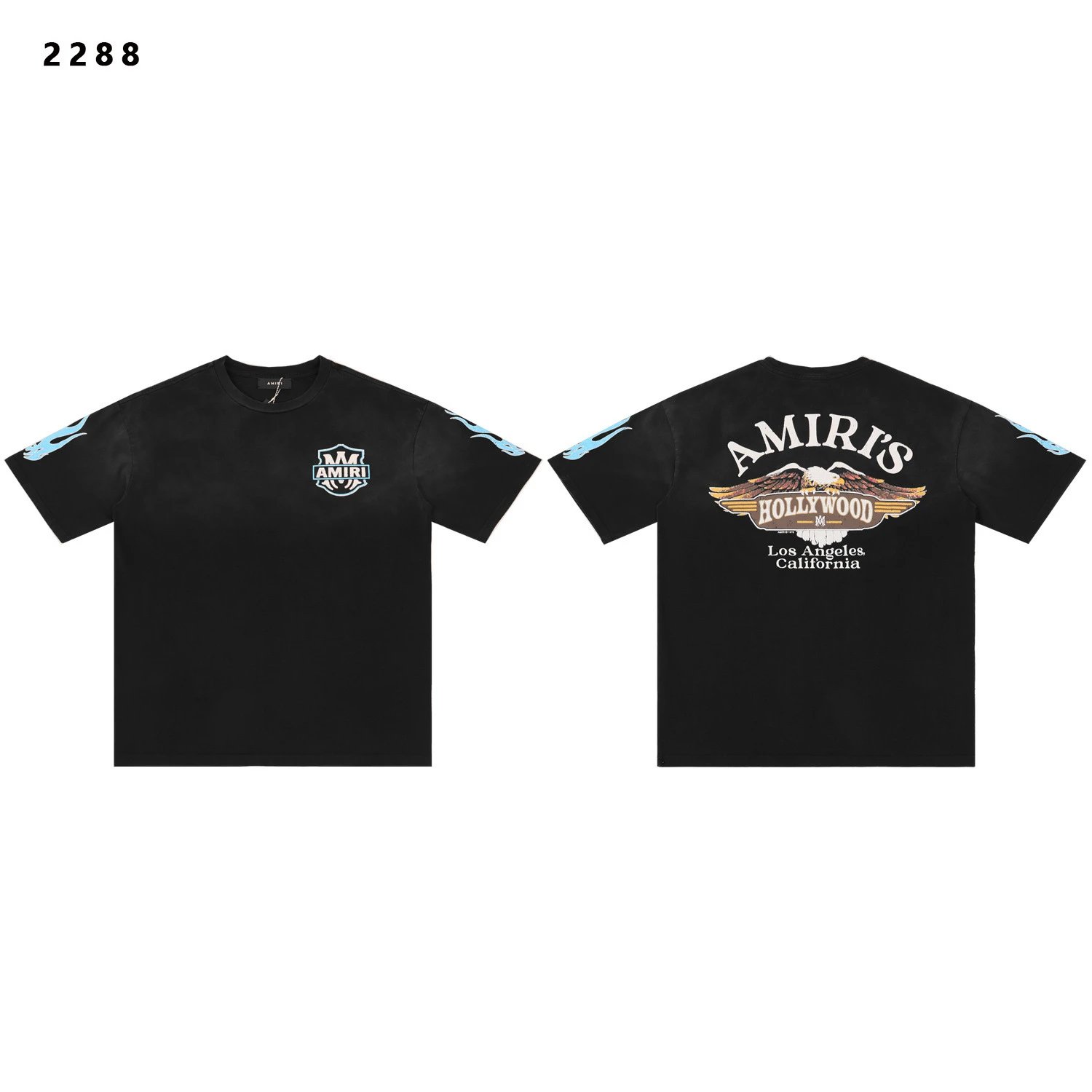 Rivington Roi Rebis T-Shirts Washed Graphic Print — 2288 black