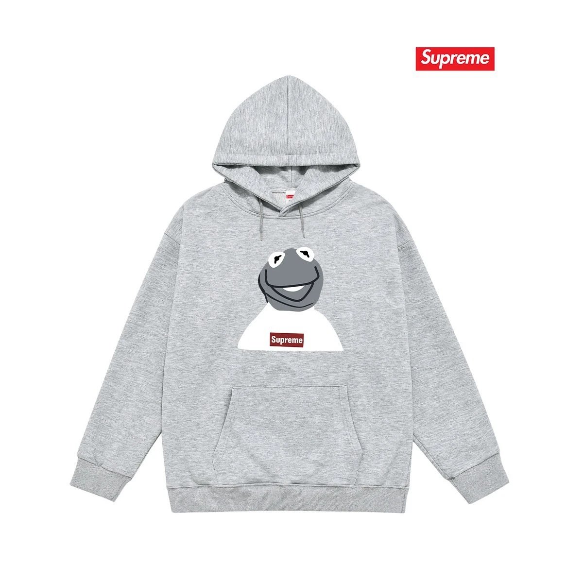 Supreme Hoodies & Sweatshirts Graphic Print Hoodie — S 2225 gray