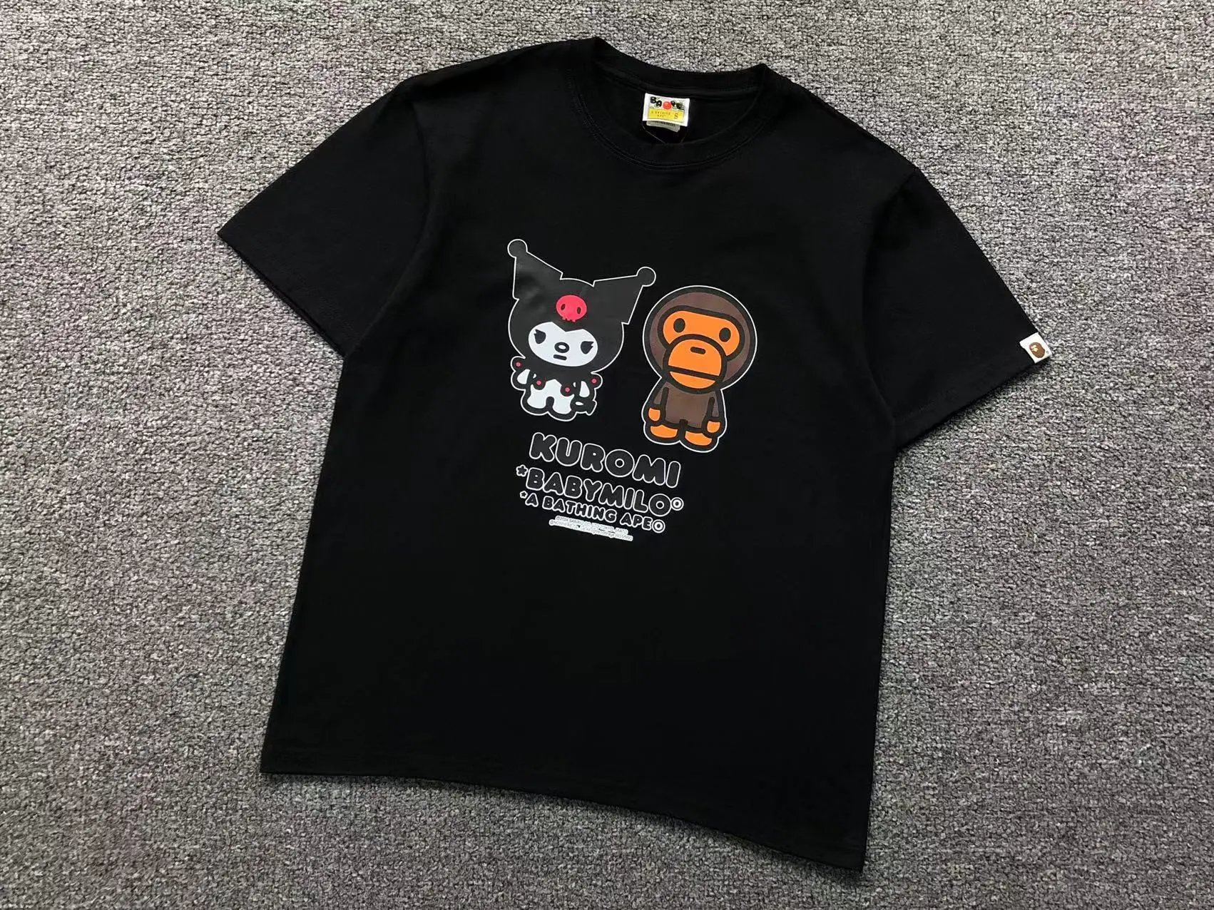 BAPE T-Shirts Short-Sleeve Graphic Print — 441 black