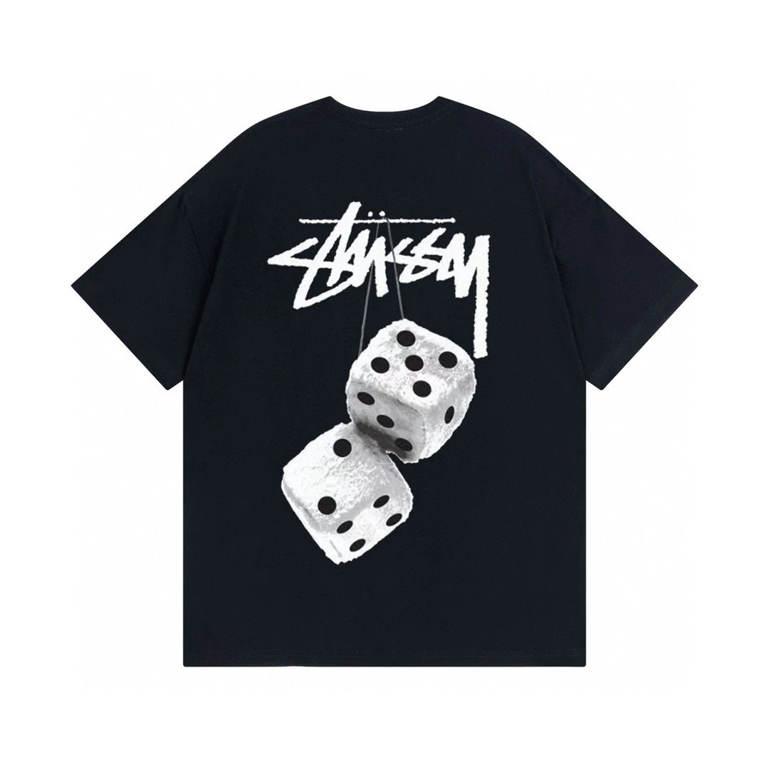 Stüssy T-Shirts Graphic Print Short-Sleeve T-Shirt — 851 black