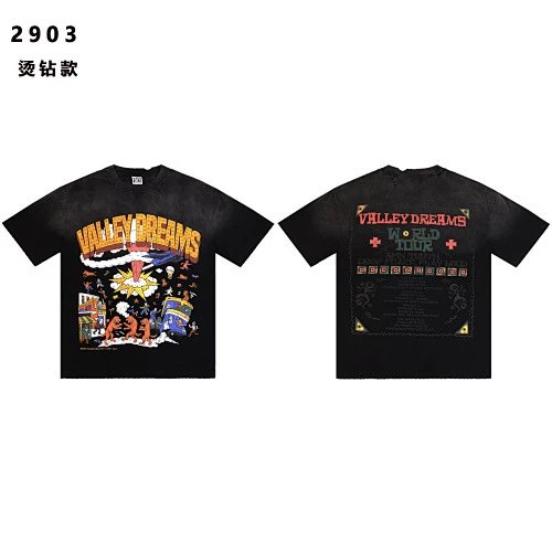 Rivington Roi Rebis T-Shirts Washed Graphic Print — 2903 Black