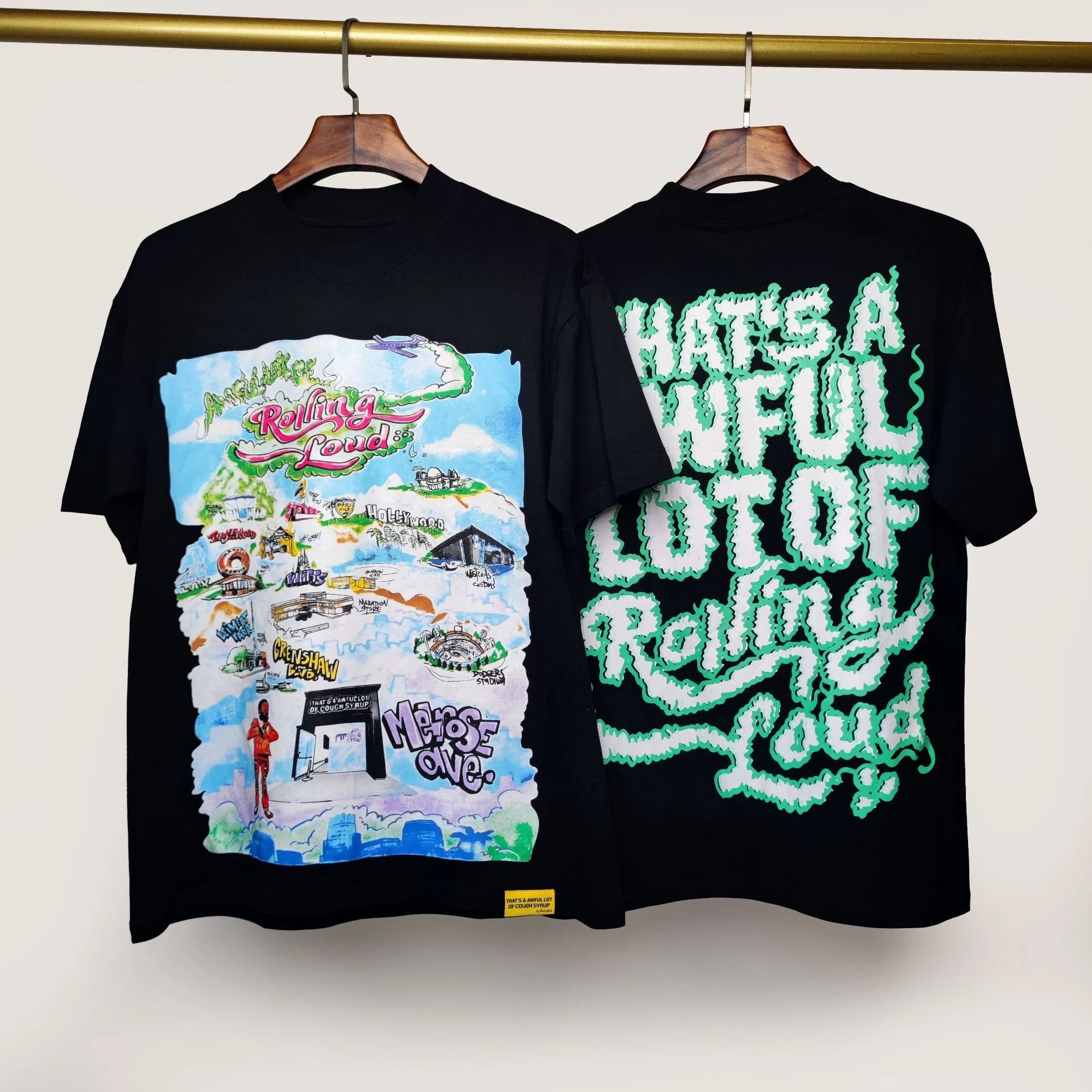 Unbranded T-Shirts Graphic Print — 57 Black