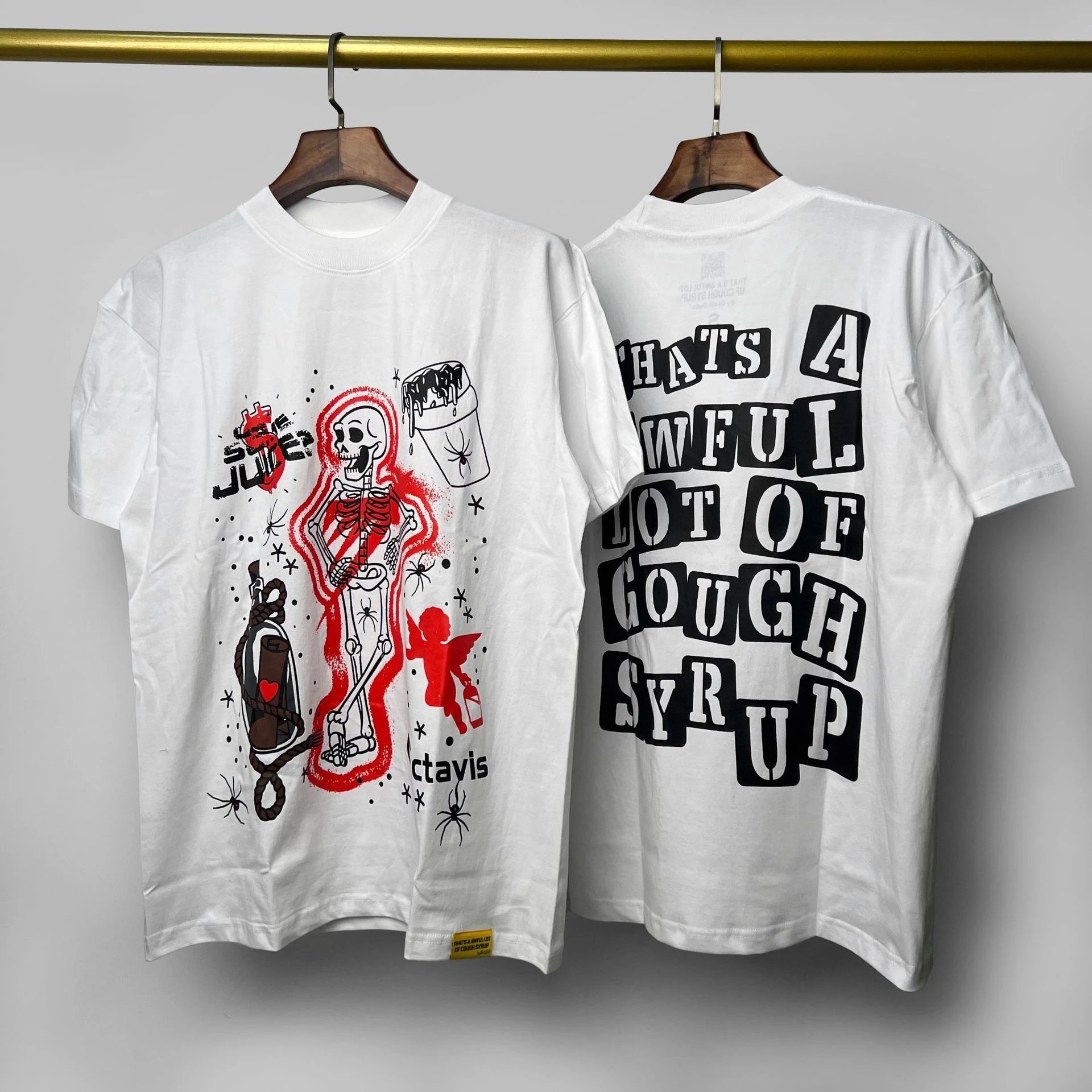 Unbranded T-Shirts Graphic Print — 70 white