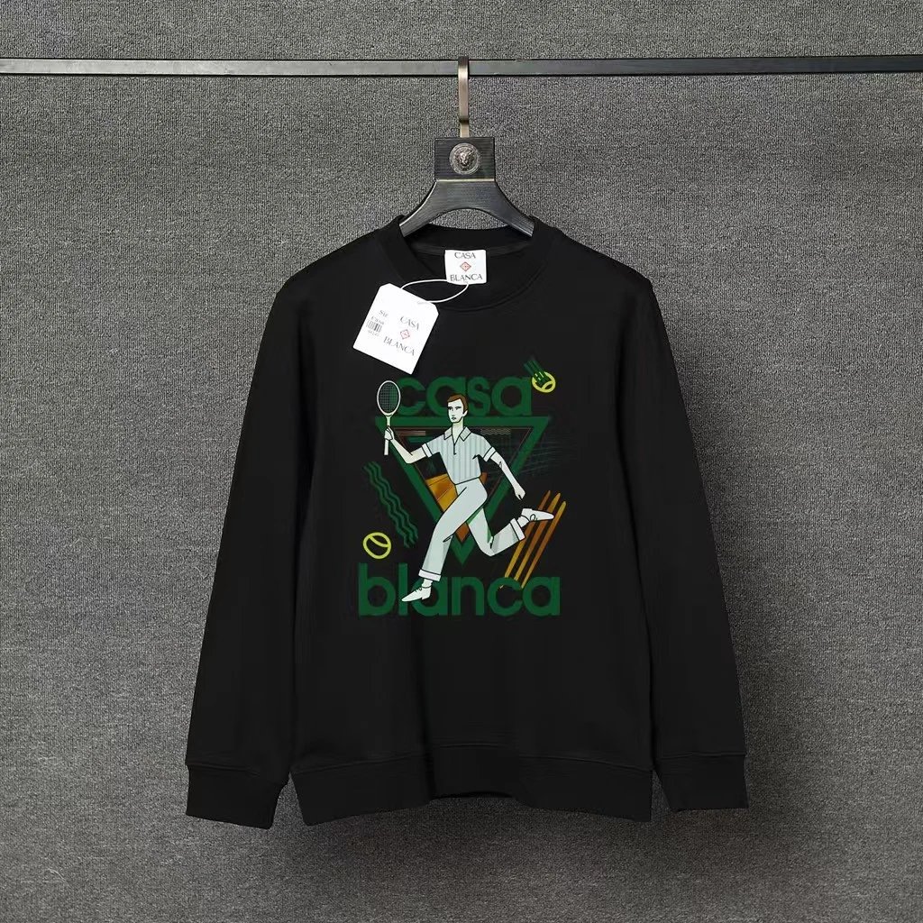 Casablanca Hoodies & Sweatshirts Graphic Print Crewneck Sweatshirt — 74