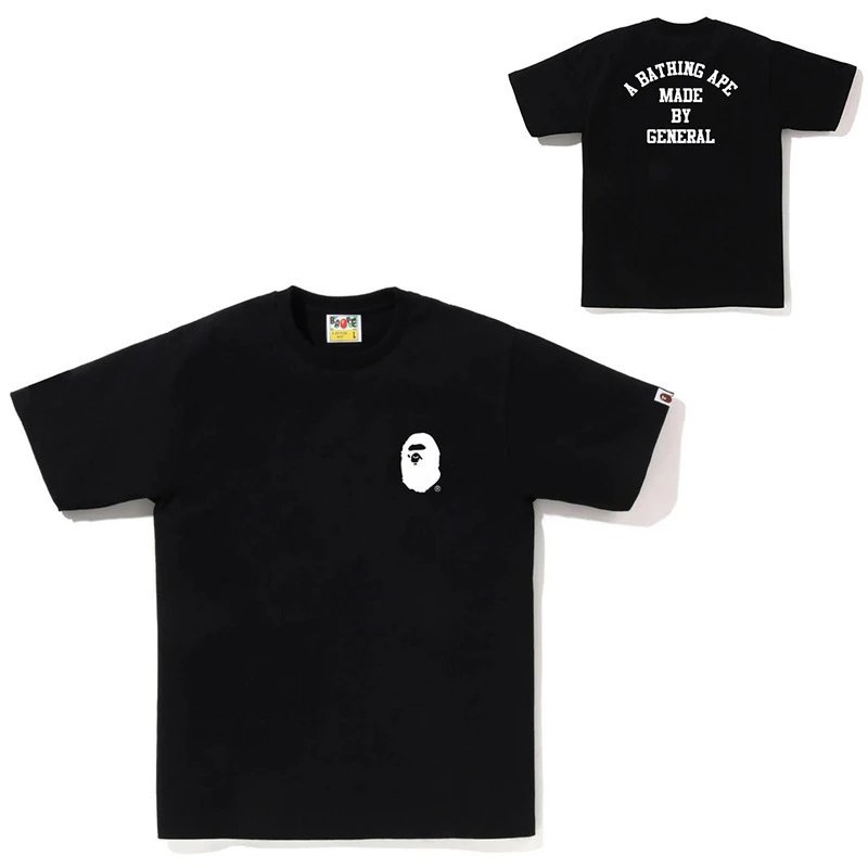 A BATHING APE T-Shirts Head Embroidered T-Shirt — 23