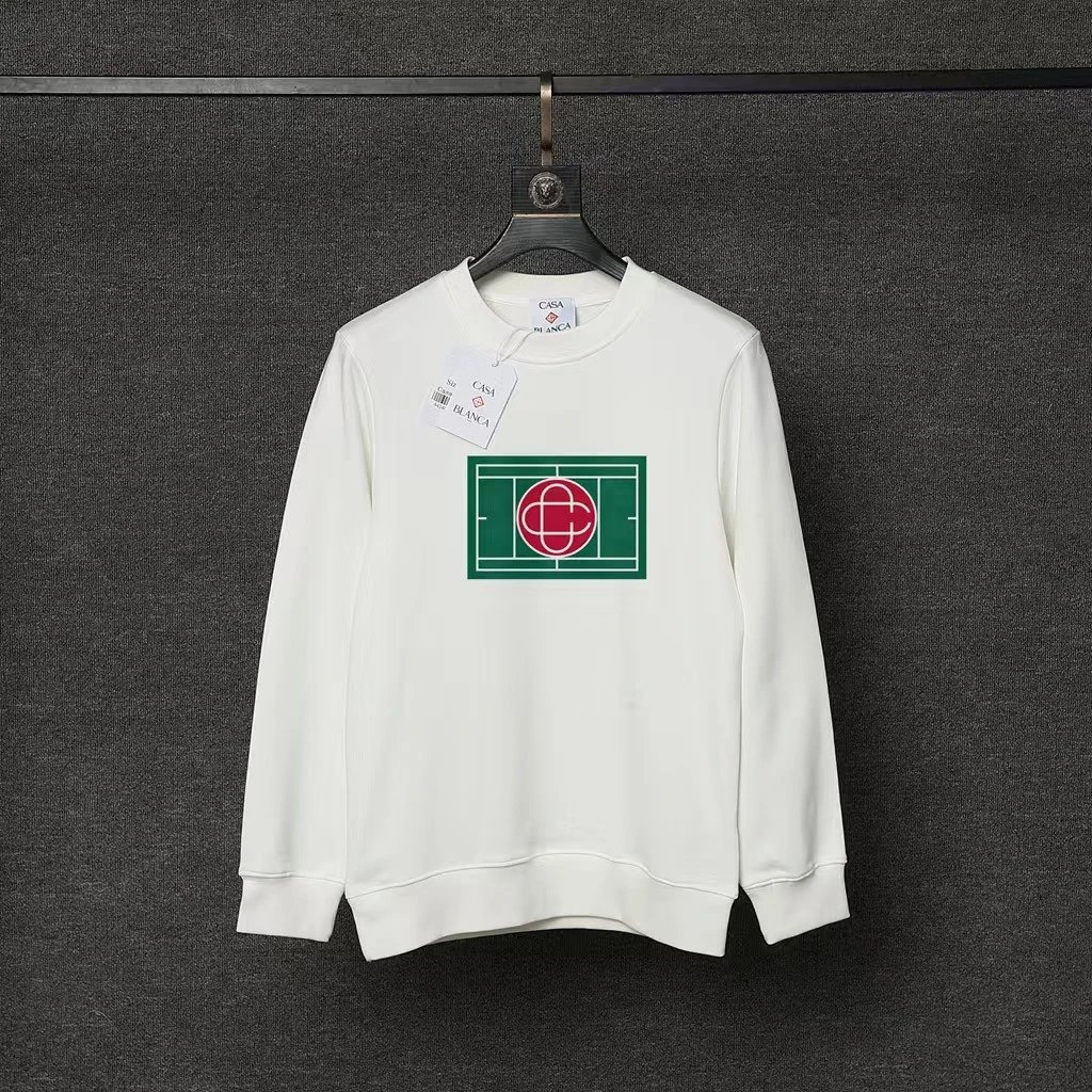 Casablanca Hoodies & Sweatshirts Graphic Print Crewneck Sweatshirt — 88