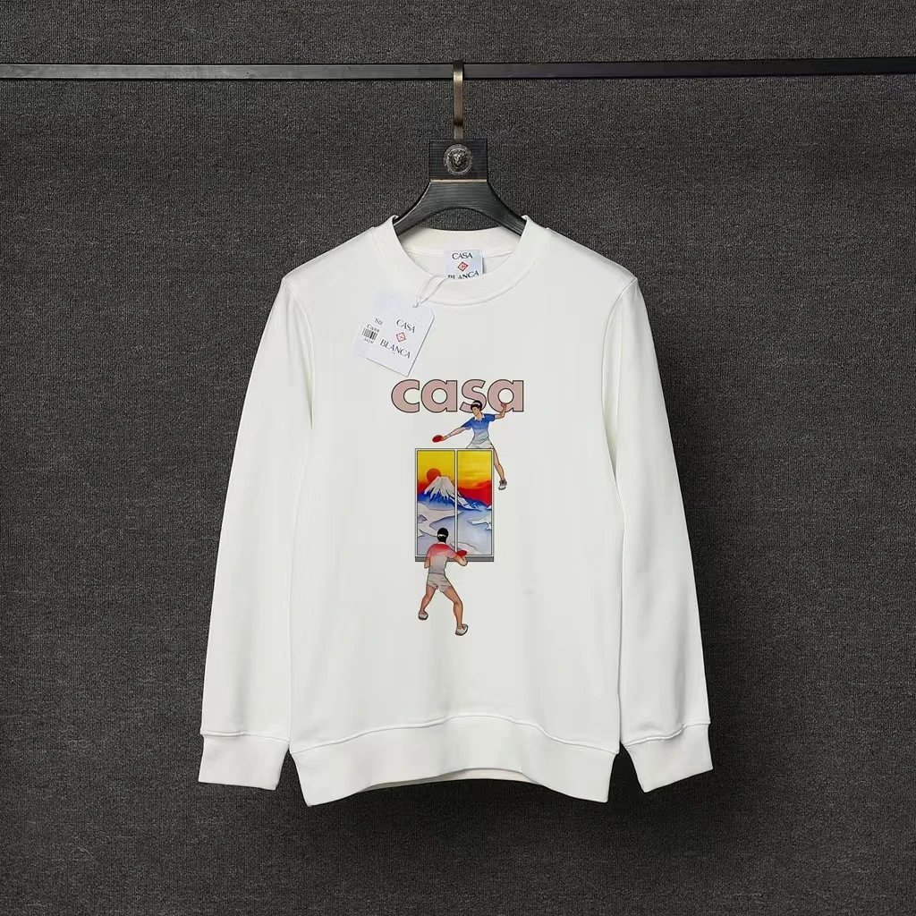 Casablanca Hoodies & Sweatshirts Graphic Print Crewneck Sweatshirt — 93