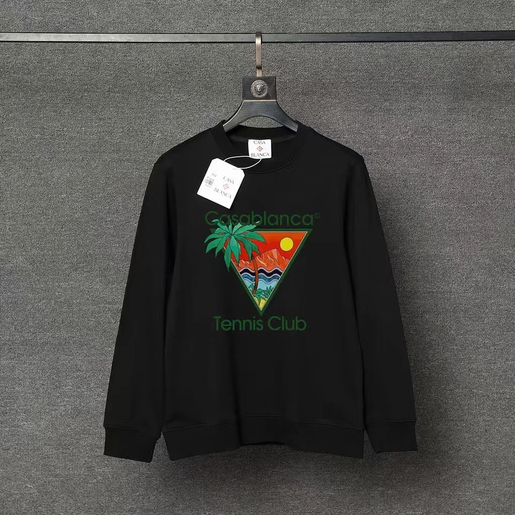 Casablanca Hoodies & Sweatshirts Graphic Print Crewneck Sweatshirt — 96