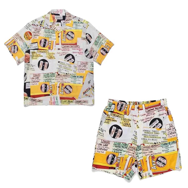 Human Made Tokyo Empire Black Print Shirt and Shorts Set - 11