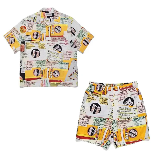WACKO MARIA Matching Sets Tiger Print Hawaiian Shirt and Shorts Set product detail image 10