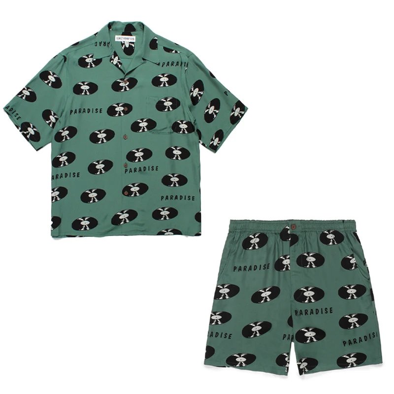 Human Made Tokyo Empire Black Print Shirt and Shorts Set - 16