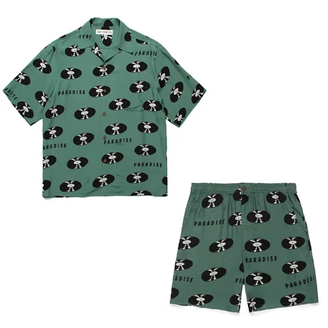 WACKO MARIA Matching Sets Tiger Print Hawaiian Shirt and Shorts Set product detail image 15