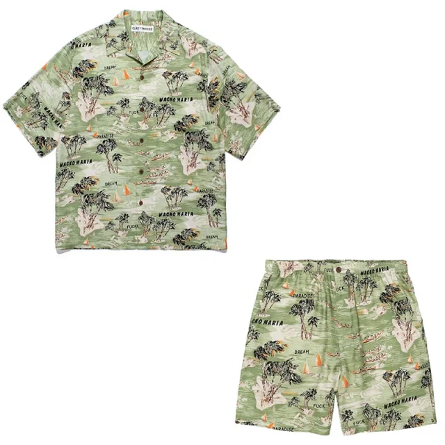 WACKO MARIA Matching Sets Tiger Print Hawaiian Shirt and Shorts Set product detail image 28