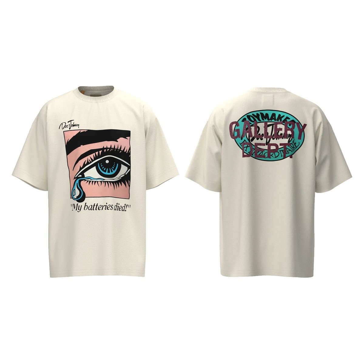 Gallery Dept. T-Shirts Short-Sleeve Graphic Print — D 60 apricot (digital direct spray)