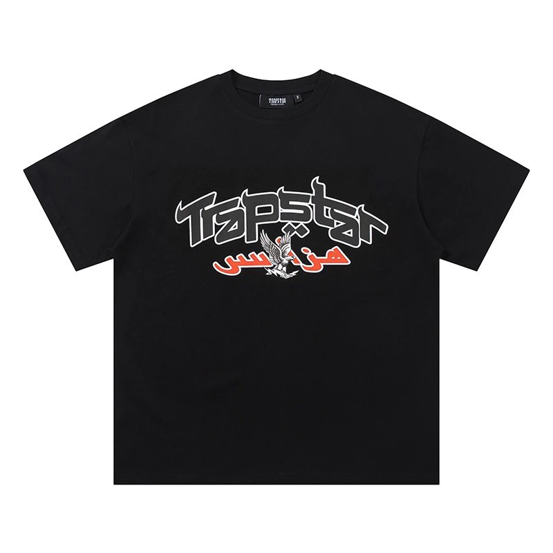 Trapstar T-Shirts Graphic Logo Short-Sleeve T-Shirt — 745 Black