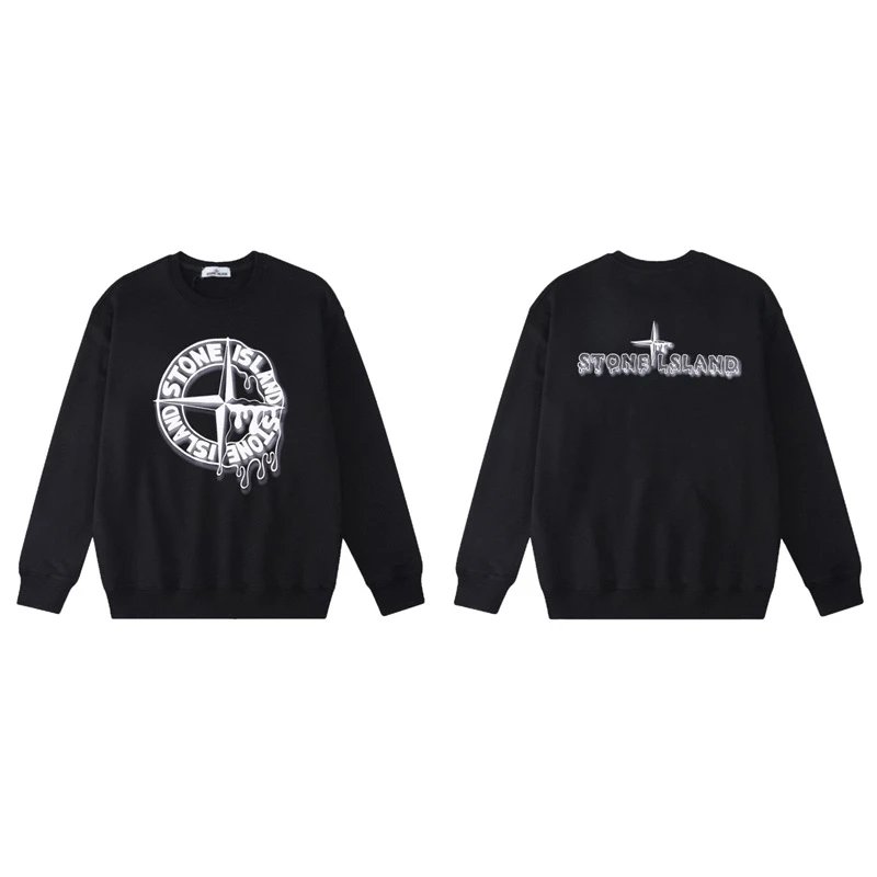 Stone Island Hoodies & Sweatshirts Crewneck graphic sweatshirt — W812 black