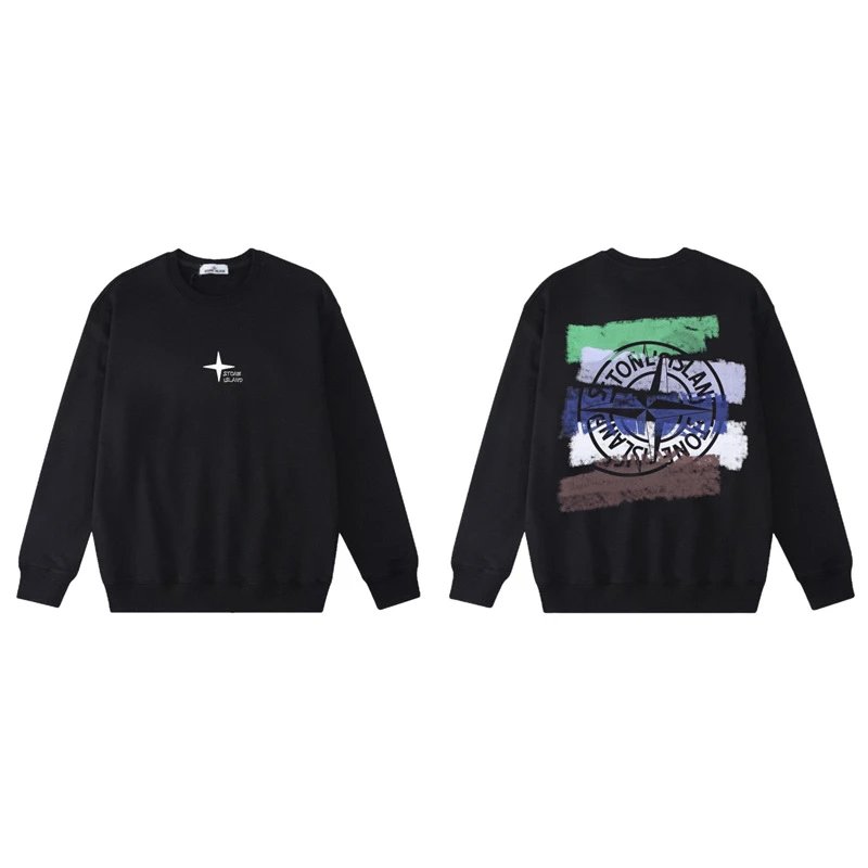 Stone Island Hoodies & Sweatshirts Crewneck graphic sweatshirt — W815 black