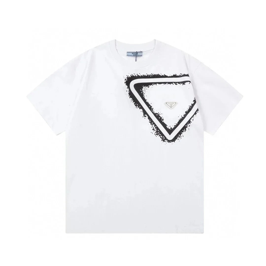 Prada T-Shirts Short-Sleeve Logo T-Shirt image 14